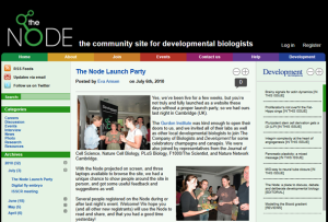 How to build a community site for developmental biologists